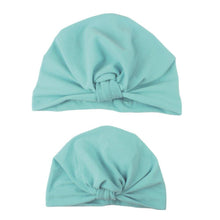 将图片加载到图库查看器，Modern popular Mother and Daughter Turban Headband Set Girls Headwear Mother and Baby Turban Headbands Set Lovely Knot Beanie Baby Hair Accessories

