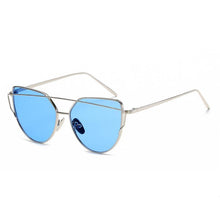 Load image into Gallery viewer, Luxury Vintage Modern Cat Eye Metal High Quality Frame  With Miror Sunglasses For  Women and Lady sunglasses With UV400 Protection
