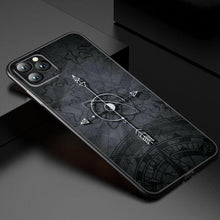 将图片加载到图库查看器，Anchor Boat Ship Wheel Phone Case For iPhone 13 12 Mini 11 Pro XS Max XR X 8 7 6S 6 Plus 5S 5 SE 2020 Black Cover Custom Anchor Hard Back Cover Case
