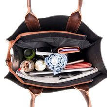 Load image into Gallery viewer, NEW Vintage OIL SKIN Leather Big Casual Tote women bags High Quality Women's Handbags Shoulder Crossbody Bag Messenger Bags sac
