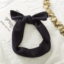 将图片加载到图库查看器，Luxury Modern Designer Baby Headband Girl Knitted Hair Accessories Toddler Knotted Turban Newborn Hair Bows Headwrap
