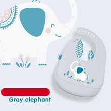 将图片加载到图库查看器，Silicone Baby Eating Bib Children Adjustable Large Boy Girl Saliva Pocket Super Soft Waterproof Bibs For Kids
