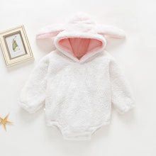 将图片加载到图库查看器，Luxury Modern Newborn Baby Boy/Girl Clothes Long Sleeve Hoddies Bear Zipper Baby Romper Clothes Autumn Winter Season For Kids and Baby
