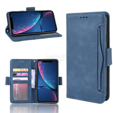 将图片加载到图库查看器，Wallet Cases For iPhone XR Case Magnetic Closure Flip Cover For iPhone X XS Max Leather Card Photo Holder Phone Bags PU Leather Flip Case Cover Stand Pocket for iPhone
