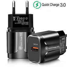 Load image into Gallery viewer, Portable 5V 3A Universal Charger  USB Phone Chargers Quick Charge 3.0 Fast Charging

