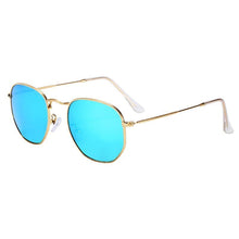 Load image into Gallery viewer, New  Luxury and Elegant Reflective Universla Sunglasses for Men and  Women Stainless Steel Frame Eyewear Mirror Hexagon Glasses With UV400 Protection
