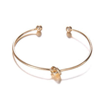 Load image into Gallery viewer, Luxury New Modern Fashion Bracelet Arrow Knotted Opening Elegant Bracelet Set Gold-Color For Woman
