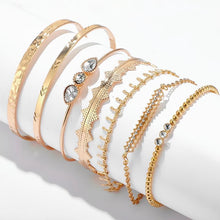 将图片加载到图库查看器，Bohemian Gold Tassel Bracelets For Women Summer Shell Clear Crystal Stone Luxury Jewelry
