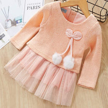 Load image into Gallery viewer, Toddler   Cute Dress With Fluffy Ball Unique Design Perfect Gift For Baby Girls
