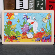 将图片加载到图库查看器，24 Slice Wood Puzzles Children Adults Vehicle Puzzles Wooden Toys Learning Education Environmental Assemble Educational Games For Kids and Babies
