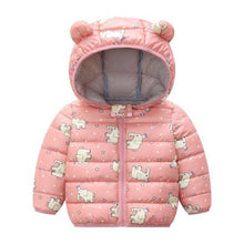 Load image into Gallery viewer, Infant Baby Hooded Warm Jackets For Baby Girls  and Baby Boys For WInter In Modern New Luxury Shiny Design
