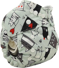 将图片加载到图库查看器，Baby Pocket Cloth Diaper Nappy Reusable Adjustable Washable No Inserts Nappie For Baby In Modern Printed Style
