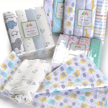 Load image into Gallery viewer, Baby Blanket Set 100% Cotton Flannel Baby Swaddles Soft Newborns Blankets Baby Blankets Baby Swaddle Wrap
