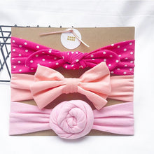 将图片加载到图库查看器，Baby Headbands For Newborn Hair Band Cute Baby Bow Flower Elastic Bow Headwear Kids Gifts Girl Hair Accessories
