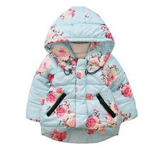 将图片加载到图库查看器，Modern Designer New Winter Baby Outerwear Hooded Printed Cotton Padded Jacket and Coats For Babies and Girls Kids
