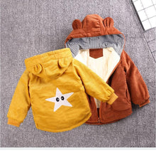 将图片加载到图库查看器，Winter Baby Warm Cotton Coat for Children Outerwear, Newborn Jacket For Infant Clothing For Boys and Girls In Bear Design For Autumn and Winter Season
