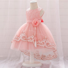 Load image into Gallery viewer, New Baby  Lace  Gown Clothes Embroidered Tail Princess Unique  Dress Perfect Gift For Girls
