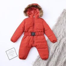 将图片加载到图库查看器，Winter Clothes For Infant Baby Hooded Warm Thick Snowsuit Jumpsuit Romper for Boys and Girls  Style
