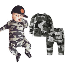 Load image into Gallery viewer, Newborn Baby Boy Clothes Set Long Sleeve Letter Like A Boss T-shirt , Pants Infant Clothing Set For Baby
