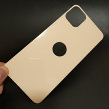 Load image into Gallery viewer, Back 9H Tempered Glass For iPhone 14 Plus 13 12 mini 11 Pro X XR XS Max Rear Screen Protector Protective Film Gold Black White Anti Scratch Edge to Edge Coverage Back Glass for iPhone
