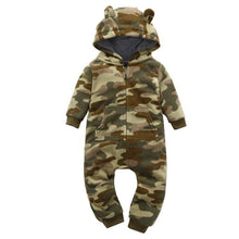Load image into Gallery viewer, Modern High Quality Newborn Infant Baby Clothes Fleece Jumpsuit Boys Romper Hooded Jumpsuit Bear For Kids
