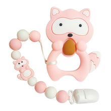 将图片加载到图库查看器，Baby Teething Lovely Koala Owl Horse Cookies Baby Teether Molar Toy Gift Raccoon Food Grade Silicone Beads For Kids and Baby

