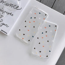 将图片加载到图库查看器，Cute Hearts Pattern Slim Thin Soft Shockproof Silicone Protective Case Case For Iphone 11 Case Cover Silicone Soft Cover For Iphone 5 5s Se 2020 6s 7 8 Plus Xs 11 Pro Max X Xr
