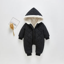 将图片加载到图库查看器，Modern Elegant Winter Children's baby Plush Thickened Cotton Jumpsuit Jacket For New Baby  Boys and Girls
