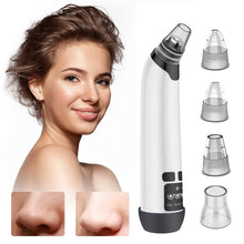 Load image into Gallery viewer, Hot Compress Blackhead Remover Vacuum Suction Acne Pore Cleaner Electric Nose Face Deep Cleansing Skin Care Device Birthday Gift
