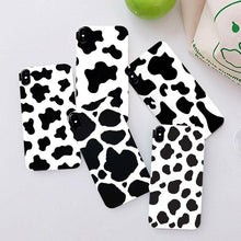 Load image into Gallery viewer, Slim Fit  Lightweight Black White  Print Silicone Case For iPhone 11 Pro 7 8 Plus X XR XS Max iphone 11 Cell Phone Case Cover White Black Pattern Print Silicone Unisex Case
