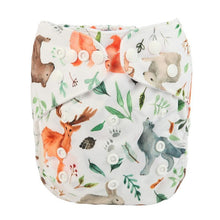将图片加载到图库查看器，Modrn Printed Baby Pocket Cloth Diaper Nappy Reusable Adjustable Washable Nappies For Baby Boys and Baby Girls In Elegant Style
