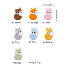 Load image into Gallery viewer, 5PCS/SET  Silicone Animal Beads BPA Free Baby Teething Beads Toy For Pacifier Clips New Born Silicone Rodent Tiny Rod Baby Teether For Baby Kids
