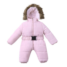 将图片加载到图库查看器，Winter Clothes For Infant Baby Hooded Warm Thick Snowsuit Jumpsuit Romper for Boys and Girls  Style
