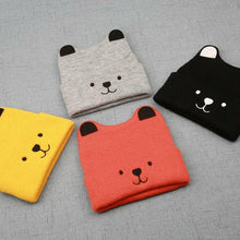 将图片加载到图库查看器，Modern New Baby 3D Cartoon Hat Spring Autumn Baby Hat for Boys and Girls Knitted Cap In Modern Cat Style For Baby
