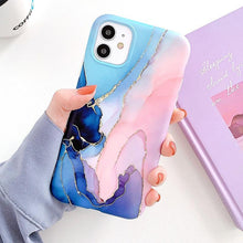 Load image into Gallery viewer, Marble Crack Matte Phone Cases For iphone 12 mini 11 Pro Max SE 2020 XS Max XR X 7 8 Plus Case Cover Silicone Soft TPU IMD Back SIlicon case for Phone
