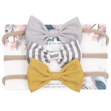 将图片加载到图库查看器，Cute Bow Baby Headband for Girl Nylon Head Bands Turban Newborn Headbands Hairbands for Kids Baby Hair Accessories For Baby
