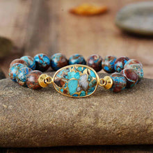 Load image into Gallery viewer, Handamde Men and Woman Bracelet Stone Tibetan Beads Women Stretchy Bracelets Yoga  Elastic Charm Bracelets Luxury Jewelry
