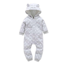 Load image into Gallery viewer, Modern High Quality Newborn Infant Baby Clothes Fleece Jumpsuit Boys Romper Hooded Jumpsuit Bear For Kids
