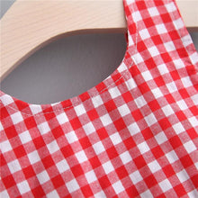 将图片加载到图库查看器，Print Plaid Bow Summer Princess Party Dress Infant Newborn Baby Dress+Hat 2pcs Kids Clothing Set
