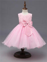 将图片加载到图库查看器，Handmade Luxury Princess Baby Girl 1 Year Birthday Dress Tutu First Christmas Party Cute Bow Dress Infant Modern Luxury Dress With Big Bow
