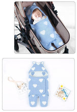 将图片加载到图库查看器，Baby Sleeping Bags Envelope Winter Warm Knitted Sleep sacks for Newborn Infant Stroller Bed Swaddle.
