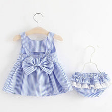 将图片加载到图库查看器，Modern Luxury Baby Girl Summer Party Clothing Cherry Dot Princess Dresses Bow Hat Outfits For Girls
