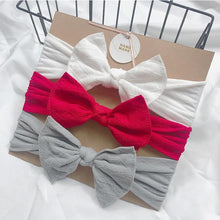 将图片加载到图库查看器，Baby Headbands For Newborn Hair Band Cute Baby Bow Flower Elastic Bow Headwear Kids Gifts Girl Hair Accessories

