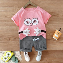 Load image into Gallery viewer, Fashion Infant  Clothing Set for Boys and Girls Cute Summer Casual Clothes Set  Top+Shorts Kids Clothes Summer Edition T shirt and Pants Set
