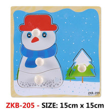 Load image into Gallery viewer, New Hand Grab Board Wooden Puzzle Toys for Children Cartoon Animal Fruit  Kids Baby Early Educational Learning Toy
