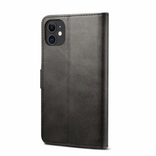 Load image into Gallery viewer, Luxury Red Leather Magnetic Flip Case For Iphone 14 12 13 11 11 Pro Max Xr Xs Max X  Wallet Cover For iphone Leather Wallet Case Card Slots Kickstand Magnetic Buckle Flip Phone Cover
