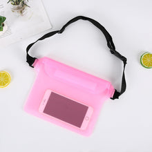 Load image into Gallery viewer, Waterproof Swimming Bag 3 Layers Water Proof Diving Beach Shoulder Waist Bag Underwater Mobile Phone Bag Case Waterproof Bag With Adjustable Waist Belt Comfortable Case For Phone
