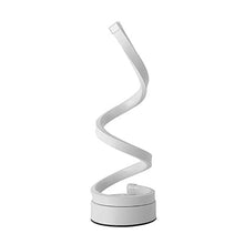 Load image into Gallery viewer, LED Spiral Table Lamp Modern Curved Desk Bedside Lamp Dim able Warm White Light For Living Room And Bedroom
