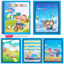 Load image into Gallery viewer, Early Education Montessori Painting Drawing Board For Kids Toys Coloring Book Doodle &amp; Magic Pen Magic Water Drawing Book
