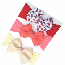 Load image into Gallery viewer, Modern 3PCS Set Floral Bows Baby Headband Dot Bowknot Cotton Hair Band Girls Hair Accessories For Girls
